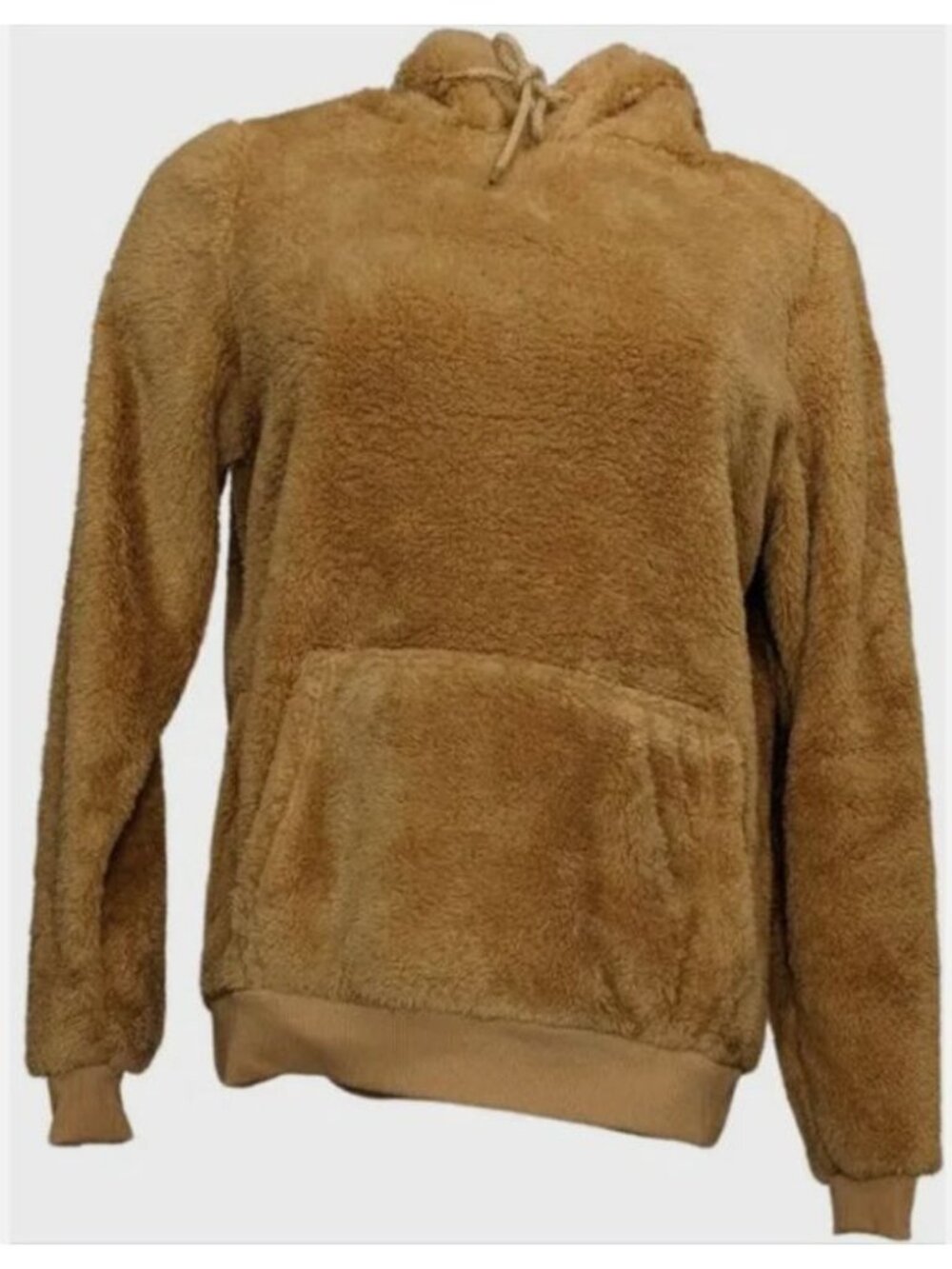 BumbleBella by Jill Martin Hoodie Medium Wellsoft Pullover Caramel Teddy Comfort